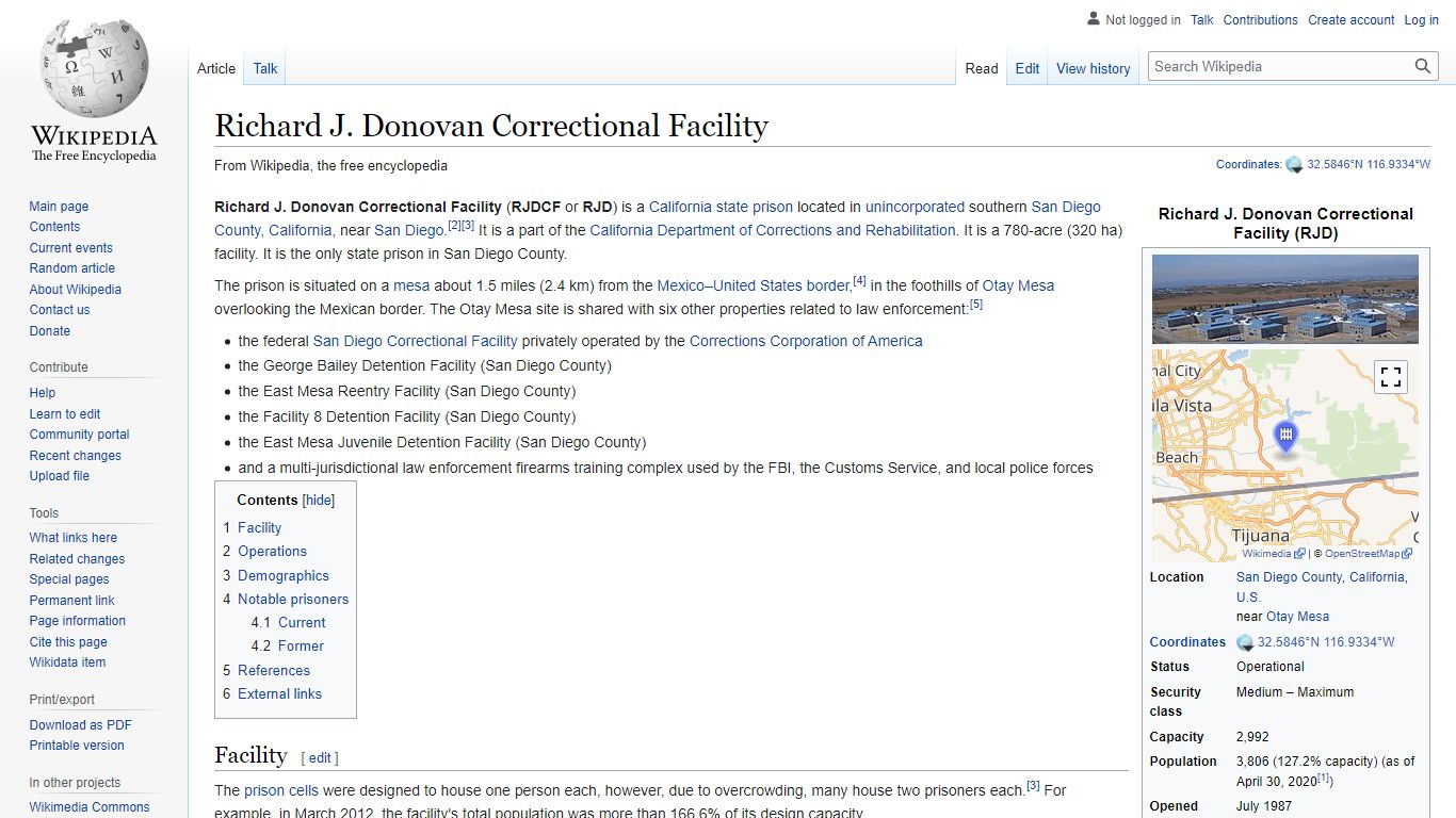 Richard J. Donovan Correctional Facility - Wikipedia